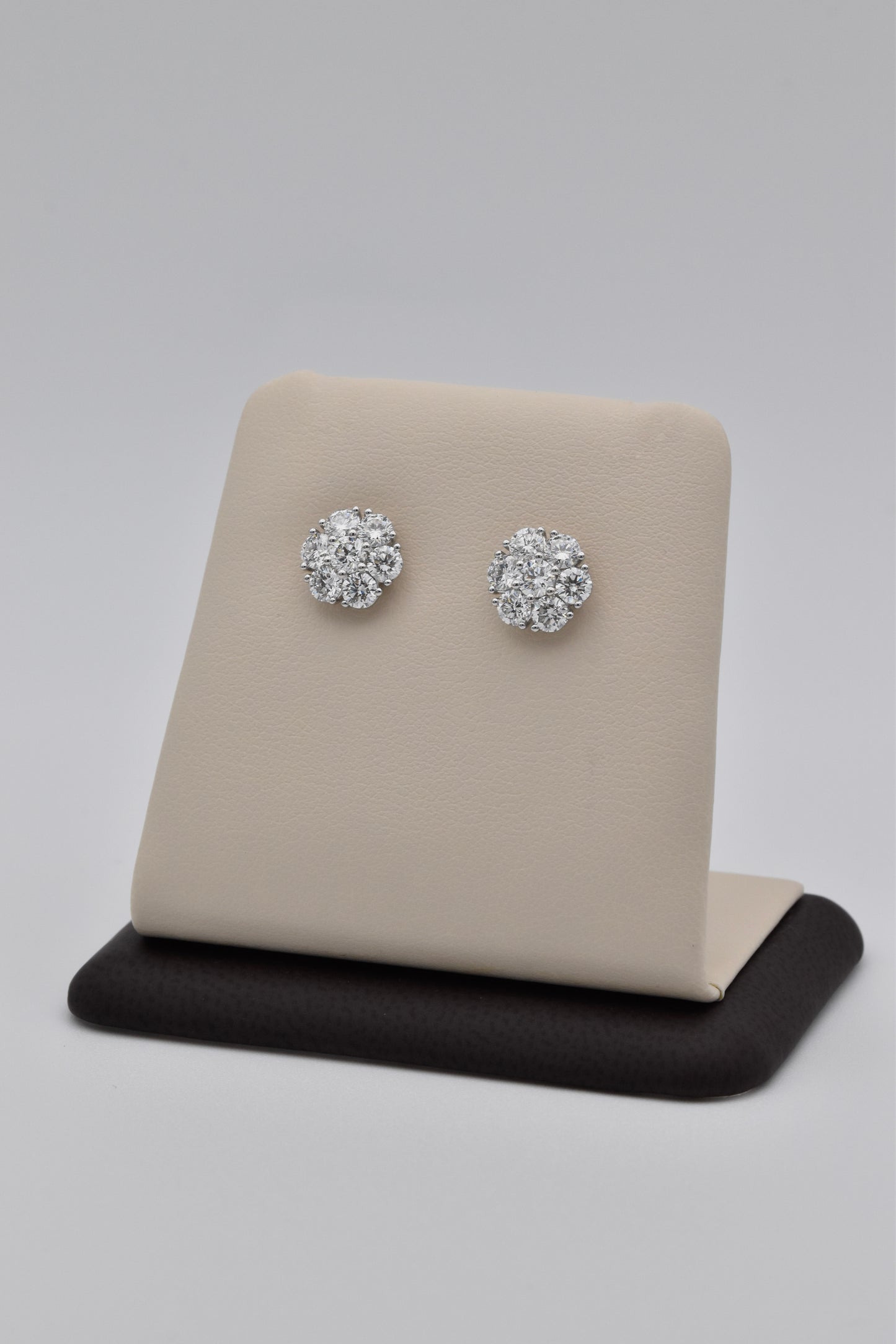 Cluster Diamond Earrings