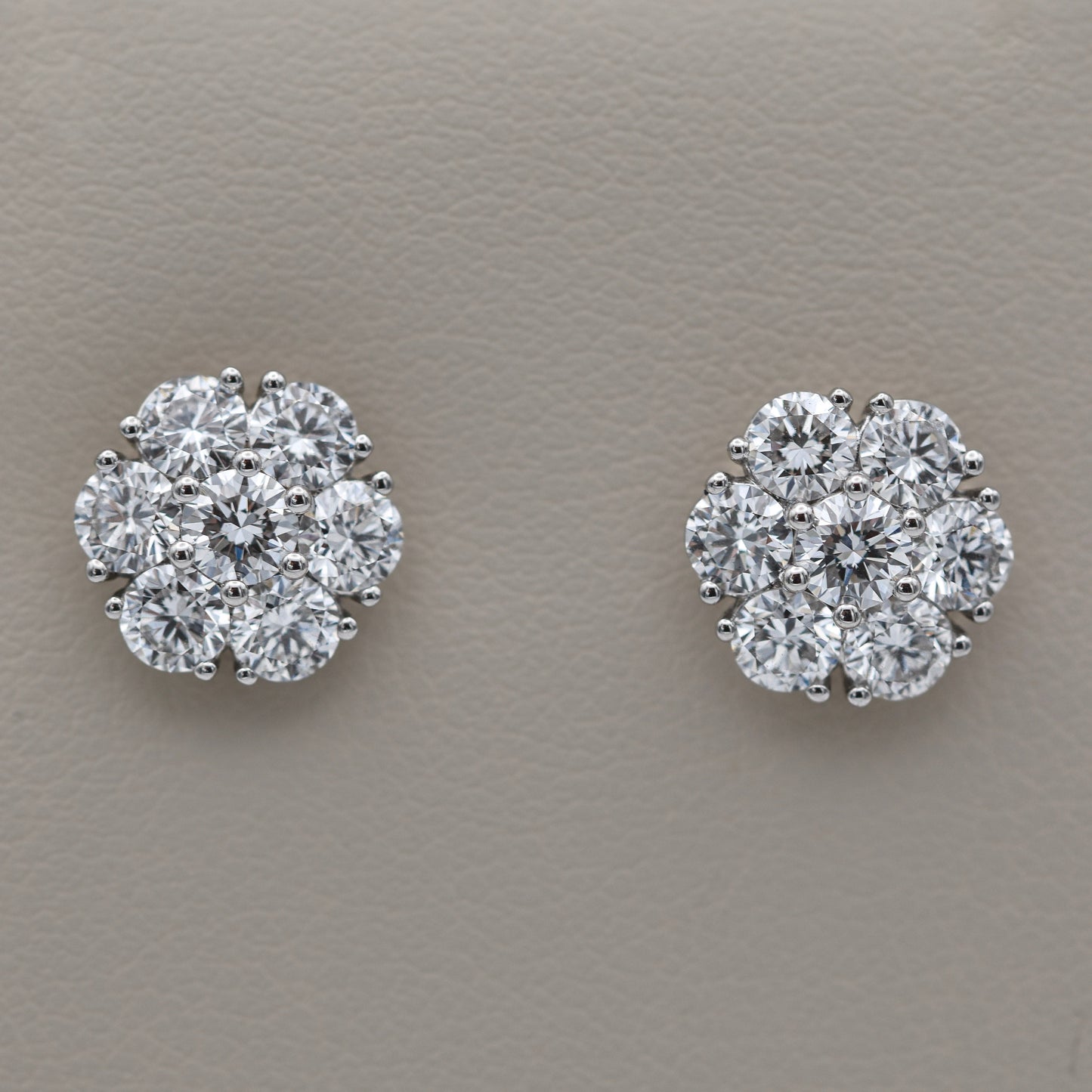 Cluster Diamond Earrings