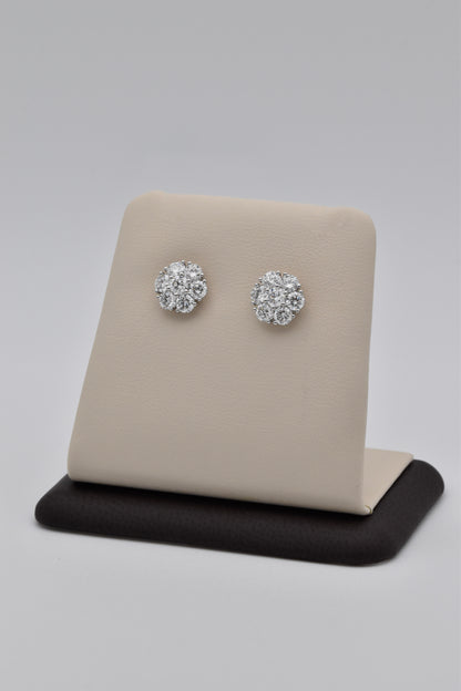 Cluster Diamond Earrings